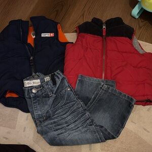 Carter's Red and Navy Kids Vests
